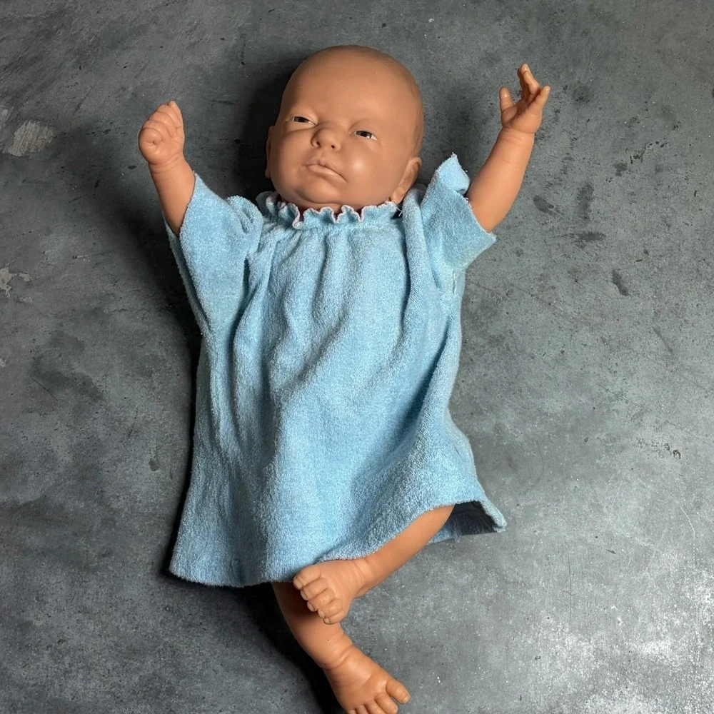 Vintage 1980s Berjusa Newborn Baby Doll Spanish Vinyl 15